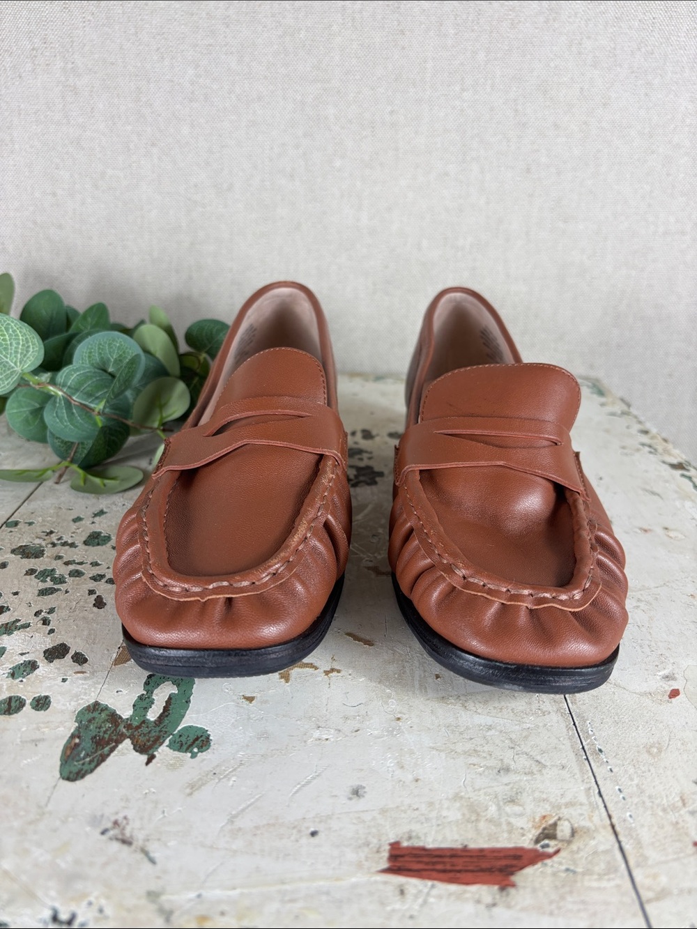 J. Crew >  Classic Leather Penny Loafers in Brown 6 - Picture 2 of 9